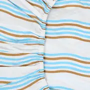 LENÇOL COM ELÁSTICO KING 1,93 M X 2,03 M X 40 CM MAR E TERRA - AZUL CLARO/BEGE - Foto 3