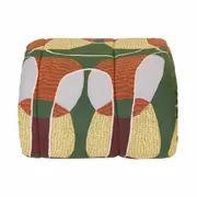 EDREDOM DUPLA-FACE CASAL/QUEEN 2,40 M X 2,50 M PAISAGISTA - MULTICOR/MUSGO - Foto 1