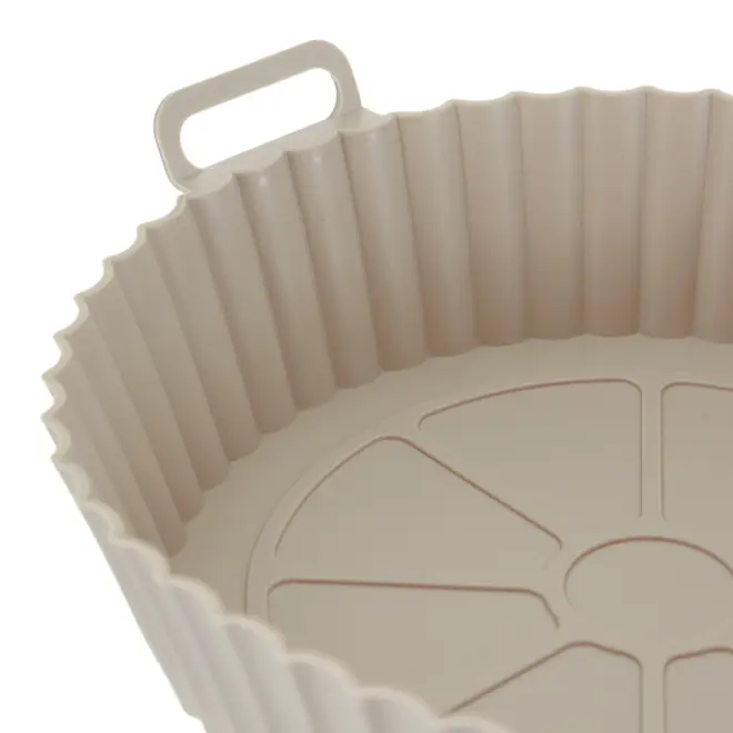 FÔRMA PARA FRITADEIRA REDONDA 21 CM EASY FRY - BEGE - Foto 6