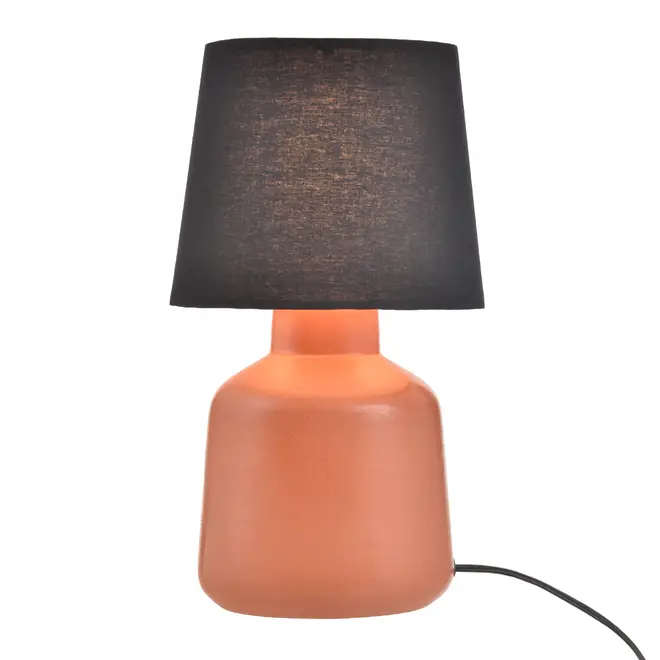 LUMINÁRIA DE MESA KERAMIK C/CUP B - TERRACOTA/PRETO - Foto 2