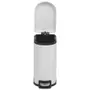LIXEIRA COM PEDAL 10 L GIBBOUS - BRANCO BRILHANTE - Foto 3