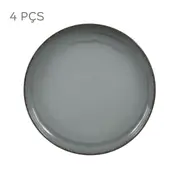 JG DE PRATOS SOBREMESA C/4 PEÇAS MARURU - BLEU CENDRÉ - Foto 1