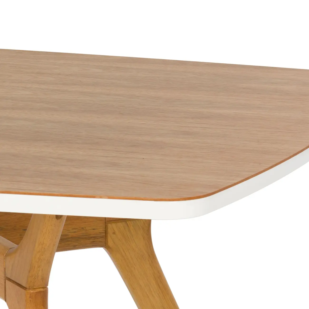 MESA DE JANTAR 1,80 M X 1 M ORGANIC - FREIJÓ/BRANCO - Foto 4