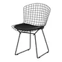 PRETO/PRETO - CADEIRA COM ALMOFADA BERTOIA
