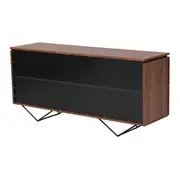 BUFFET 4 PORTAS BASCULANTES 1,60 M X 45 CM HEPTA - PAU FERRO/PRETO - Foto 10