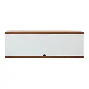 ARMÁRIO DE COZINHA AÉREO 1,20 M 1 PORTA BASCULANTE POAH - BRANCO/NOZES - Foto 1