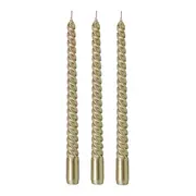 KIT COM 3 VELAS CASTIÇAL CELEBRATION - OURO - Foto 2