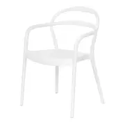 CADEIRA EMPILHÁVEL COM BRAÇOS THONIX - BRANCO - Foto 1