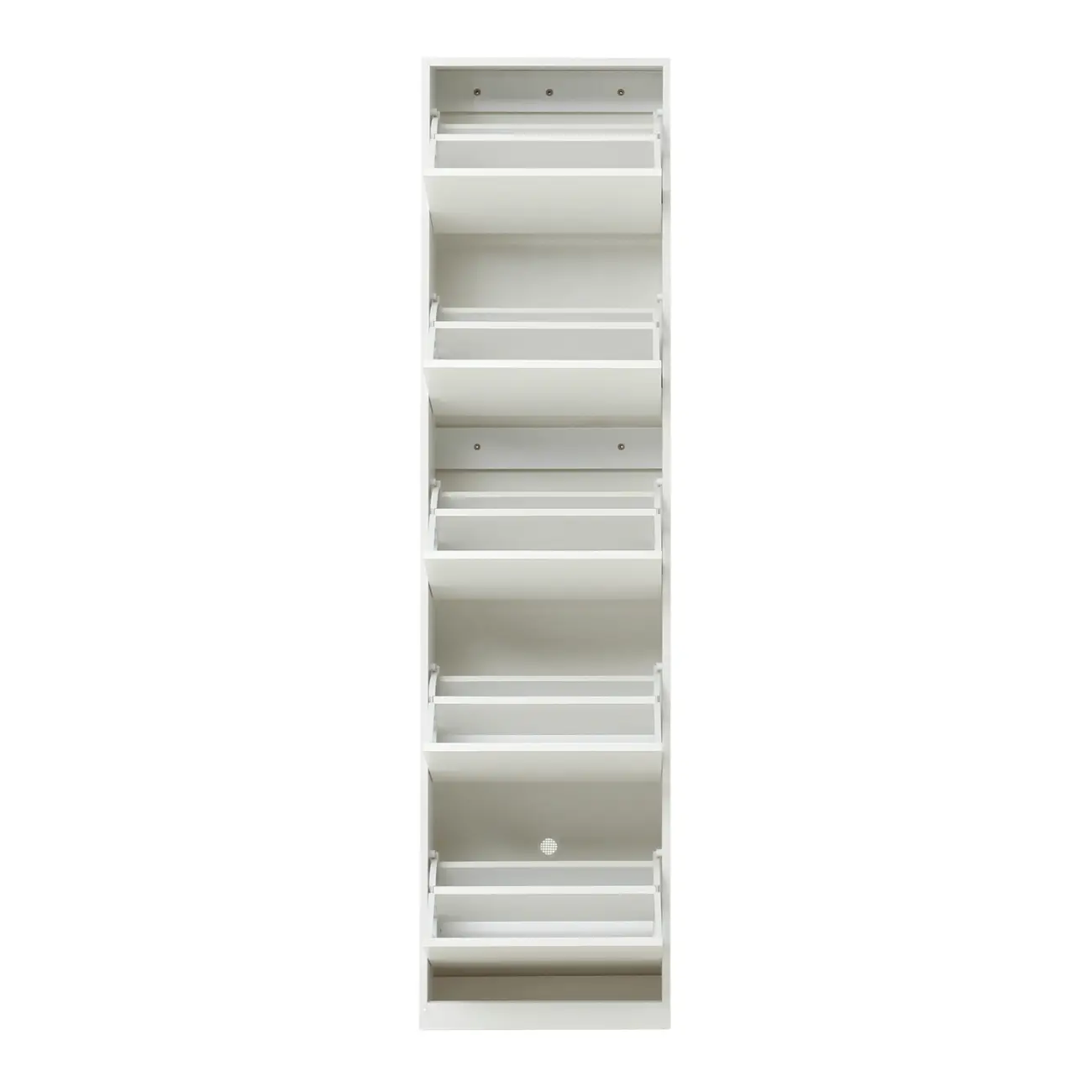 SAPATEIRA PAREDE 5 PORTAS BASCULANTES FAMILY THIN - BRANCO/BRANCO - Foto 4