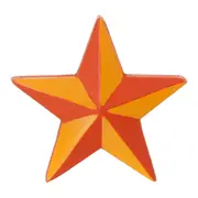 ADORNO ESTRELA 11 CM COLORFUN XMAS - SORBET DE MANGA/VERMELHO - Foto 1