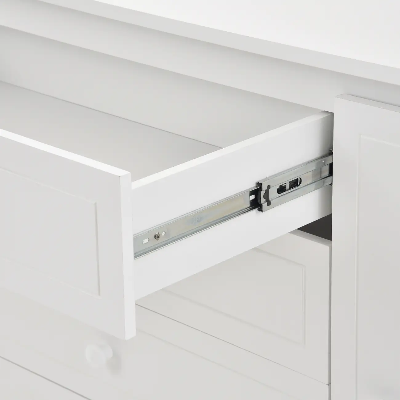 CÔMODA 4 GAVETAS/1 PORTA 1,22 M X 50 CM MON DIEU - BRANCO - Foto 12