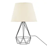 LUMINÁRIA MESA STRUCTURE C/CUP Z - PRETO/NATURAL - Foto 1