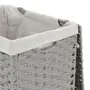 CESTO DOBRÁVEL 60 CM X 40 CM X 30 CM NID - CINZA PROVENCE/NATURAL - Foto 9