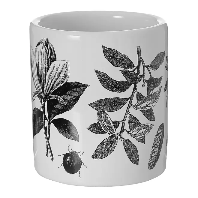 CANECA 300 ML NATUREZA - BRANCO/PRETO - Foto 6