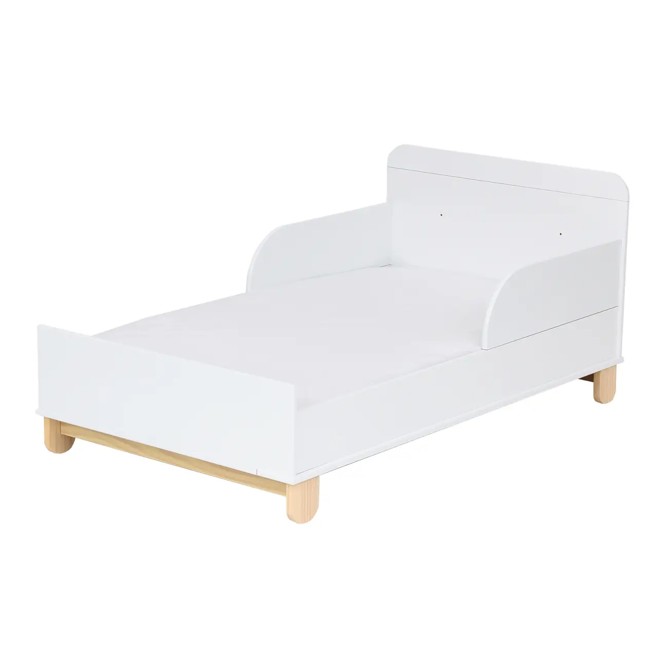 BERÇO 70 CM 2 EM 1 - BERÇO/CAMA INFANTIL SWEET - BRANCO/PINUS NATURAL - Foto 5