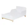 BERÇO 70 CM 2 EM 1 - BERÇO/CAMA INFANTIL SWEET - BRANCO/PINUS NATURAL - Foto 5