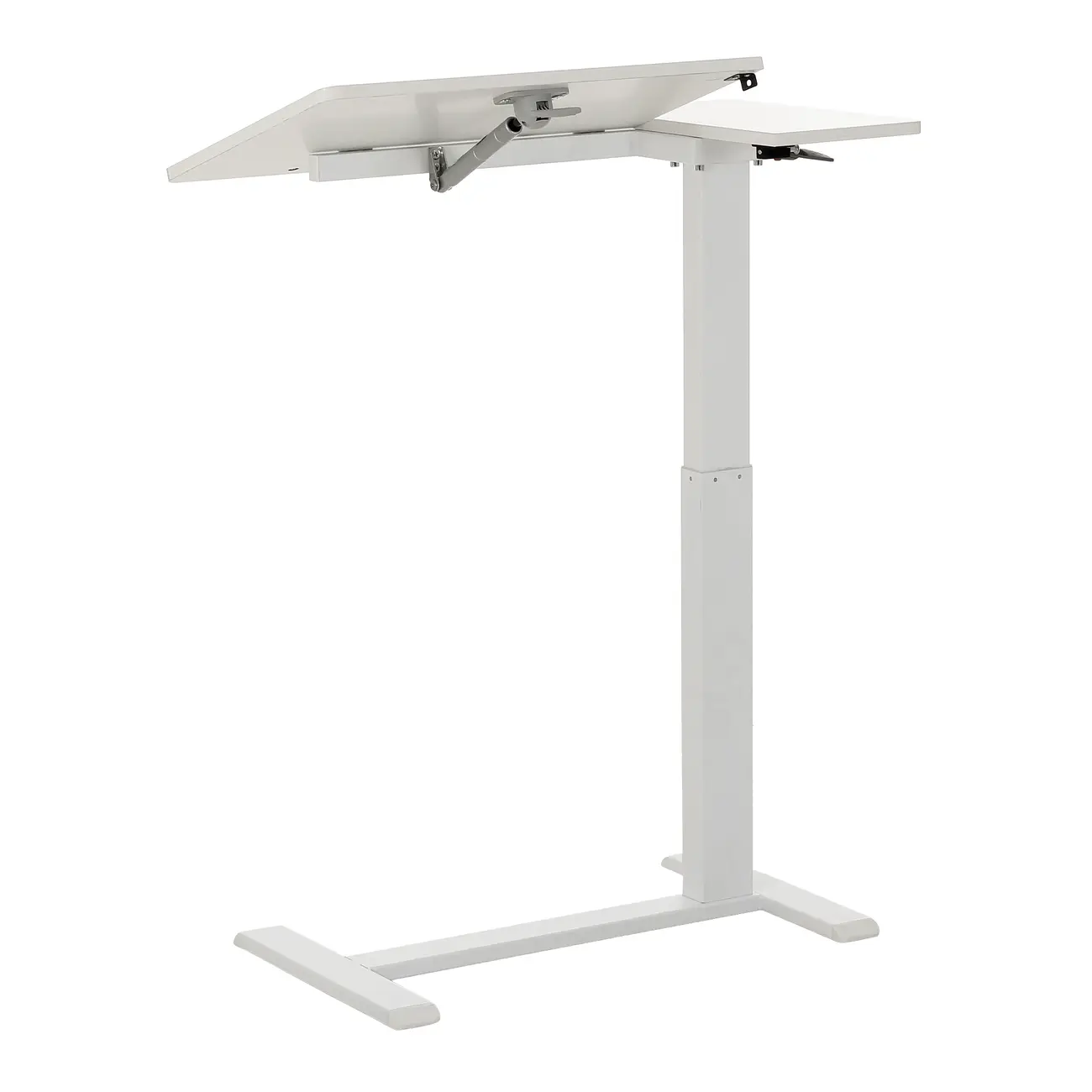 MESA LATERAL REGULÁVEL 80 CM X 40 CM COUCH WORKING - BRANCO/BRANCO - Foto 4