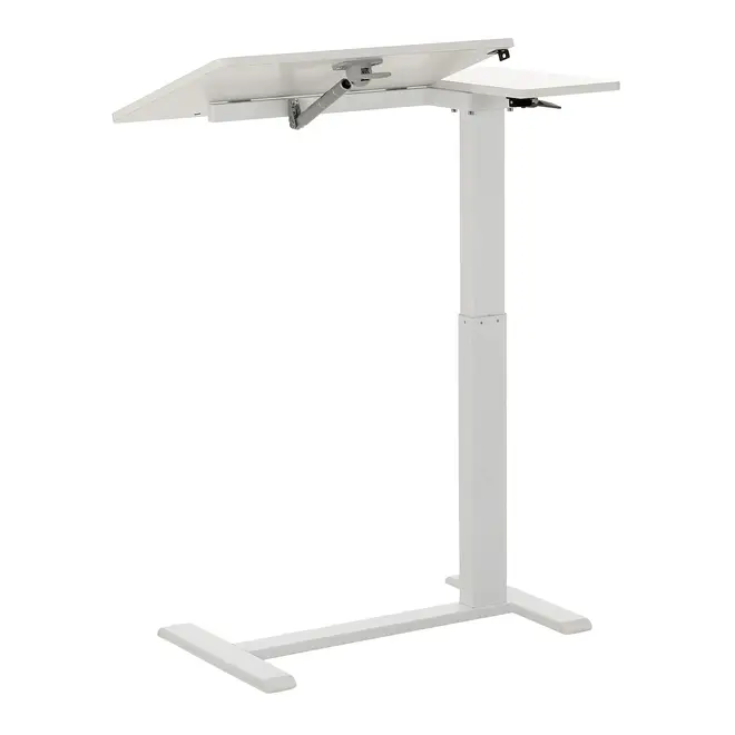 MESA LATERAL REGULÁVEL 80 CM X 40 CM COUCH WORKING - BRANCO/BRANCO - Foto 4