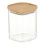 POTE 450 ML BAMBOO BORUS QUADRADO - INCOLOR/BAMBU - Foto 2
