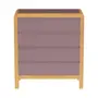 CÔMODA 4 GAVETAS 90 CM X 45 CM KANT - RUBY MOCHA/AMÊNDOA - Foto 2