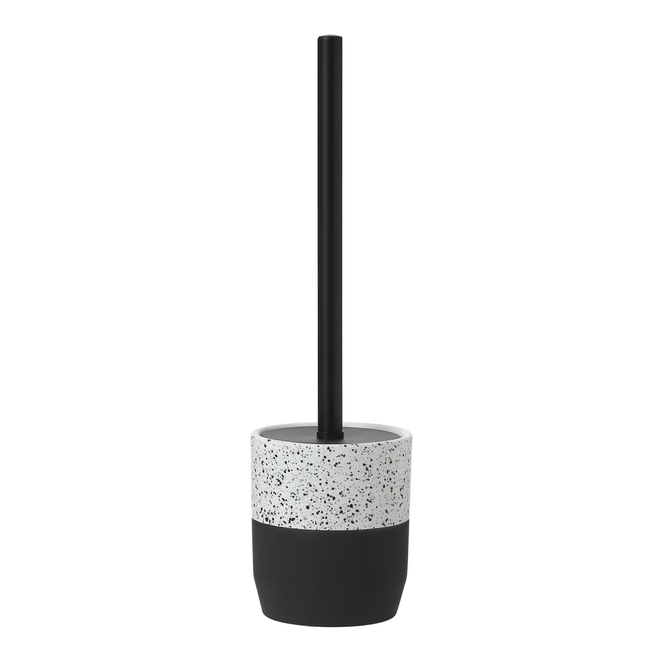 ESCOVA PARA BANHEIRO DOWA - BRANCO/PRETO - Foto 4