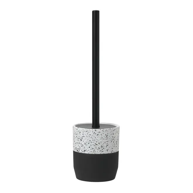 ESCOVA PARA BANHEIRO DOWA - BRANCO/PRETO - Foto 4