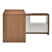 MESA COM BALCÃO 2 PORTAS 1,35 M X 1,35 M FIND - FREIJÓ/BRANCO - Foto 4