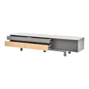RACK 4 GAVETAS/1 PORTA 2,10 M X 46 CM LITHO - ESTANHO/KONKRET - Foto 8