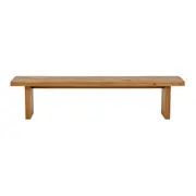 BANCO 4 LUGARES PLANK - AMÊNDOA RÚSTICA - Foto 1