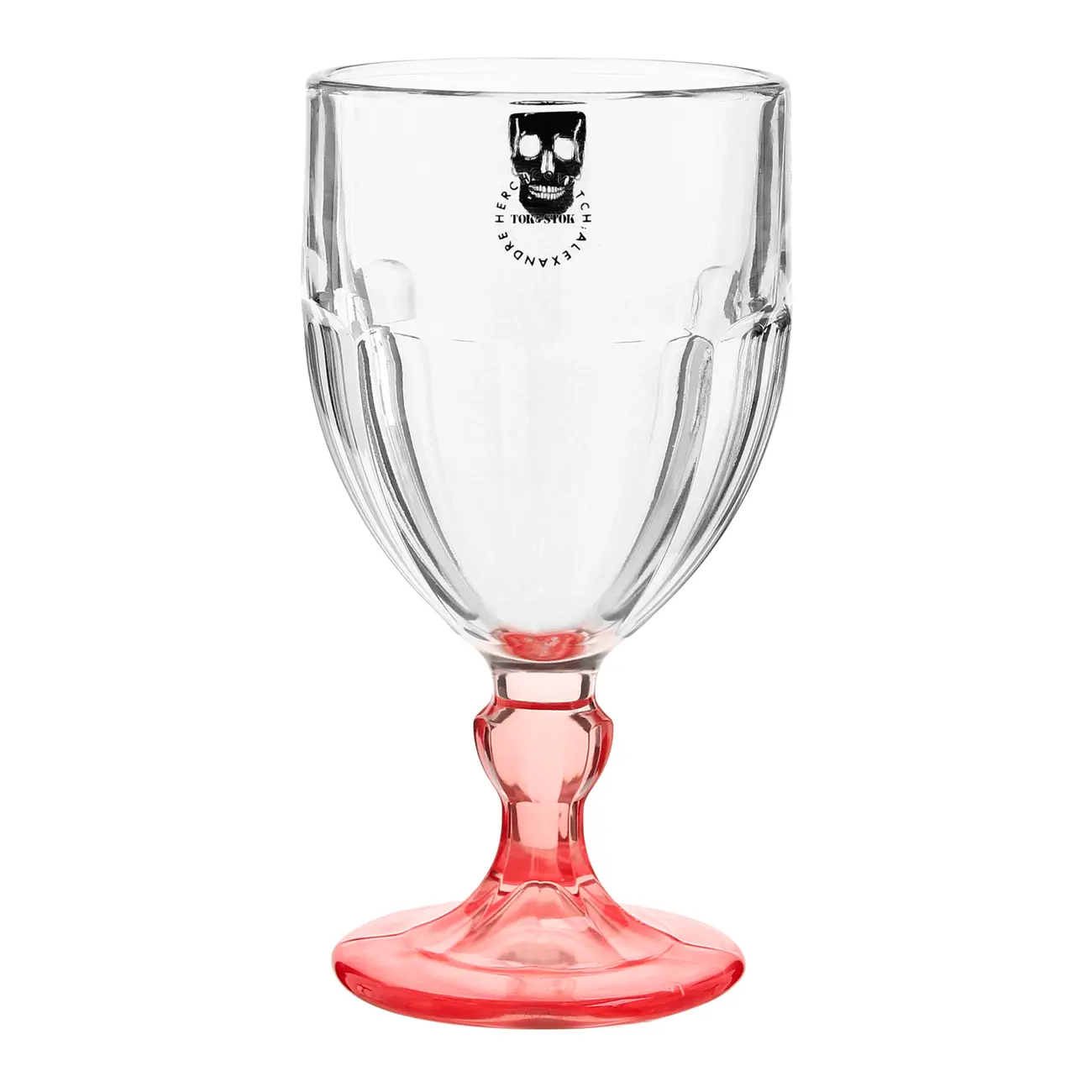 TAÇA ÁGUA/VINHO 340 ML CAVEIRA - INCOLOR/LARANJA - Foto 1