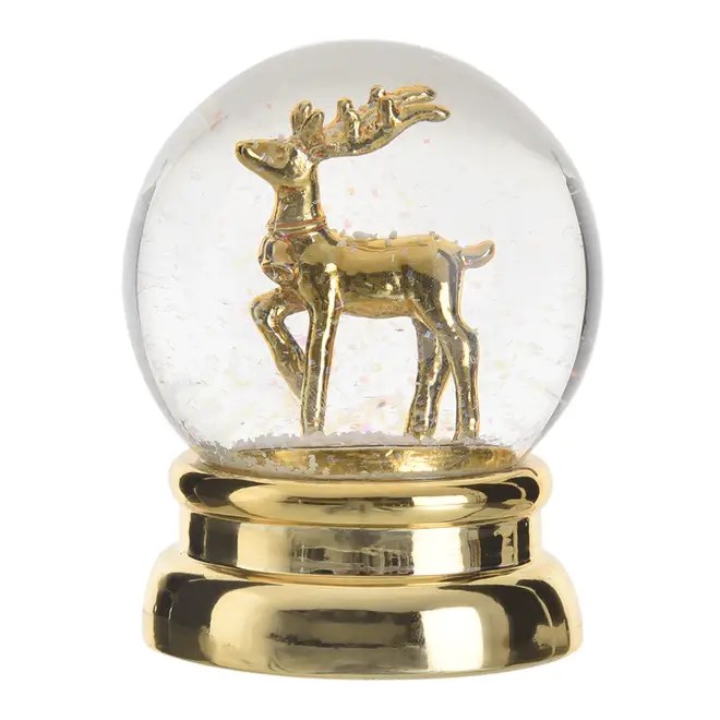 ADORNO GLOBO RENA 10 CM NATAL ASTRAL - DOURADO - Foto 1