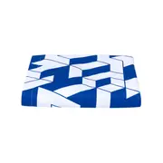 LENÇOL SOLTEIRO 1,60 M X 2,40 M MAZE - AZUL COBALTO/BRANCO - Foto 1