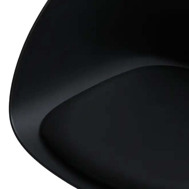 CADEIRA HOME OFFICE CONCA - PRETO/PRETO - Foto 6