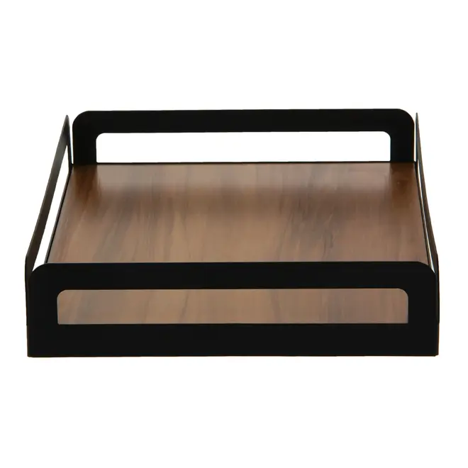 BANDEJA 32 CM X 22 CM MAXS - PRETO/NOZES - Foto 3