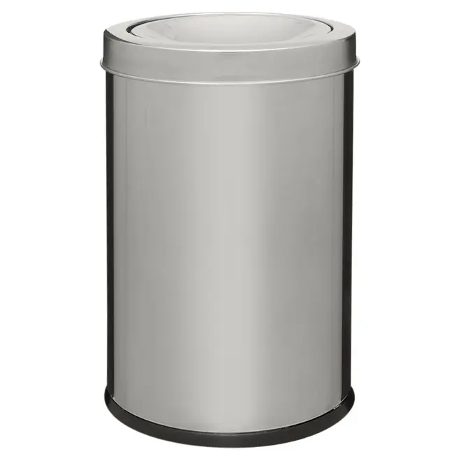 LIXEIRA 7 L BANDON - INOX/PRETO - Foto 1
