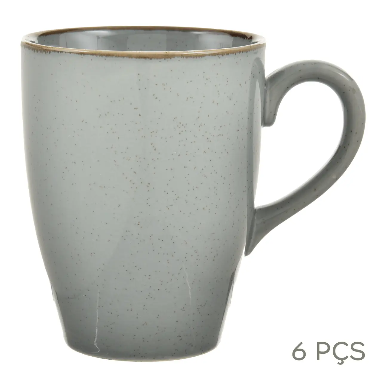 JG DE CANECA 350ML C/6 PEÇAS MARURU - BLEU CENDRÉ - Foto 1