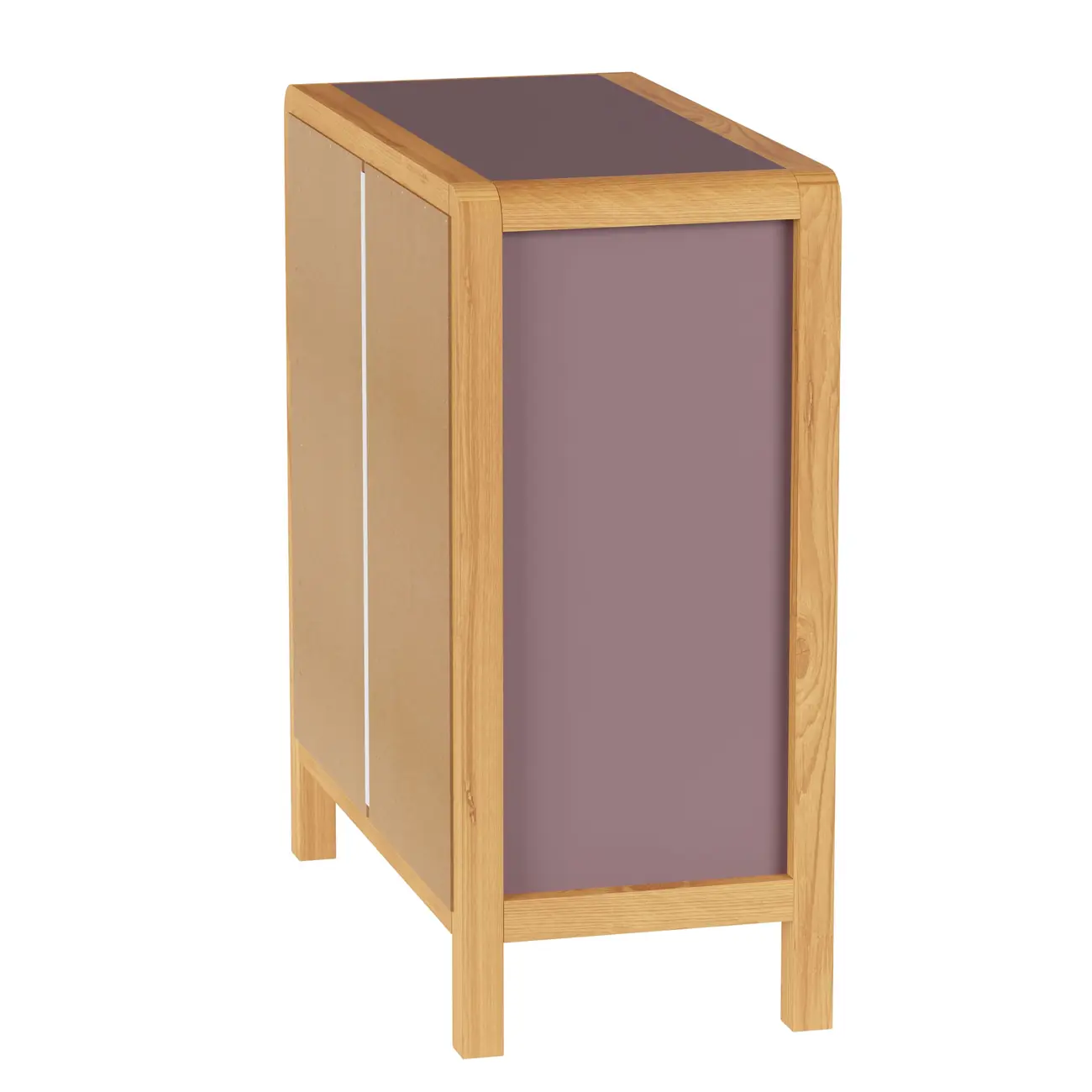 CÔMODA 4 GAVETAS 90 CM X 45 CM KANT - RUBY MOCHA/AMÊNDOA - Foto 4