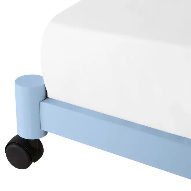 CAMA DE SOLTEIRO INFERIOR 78 CM FLAT - AZUL CLARO - Foto 32