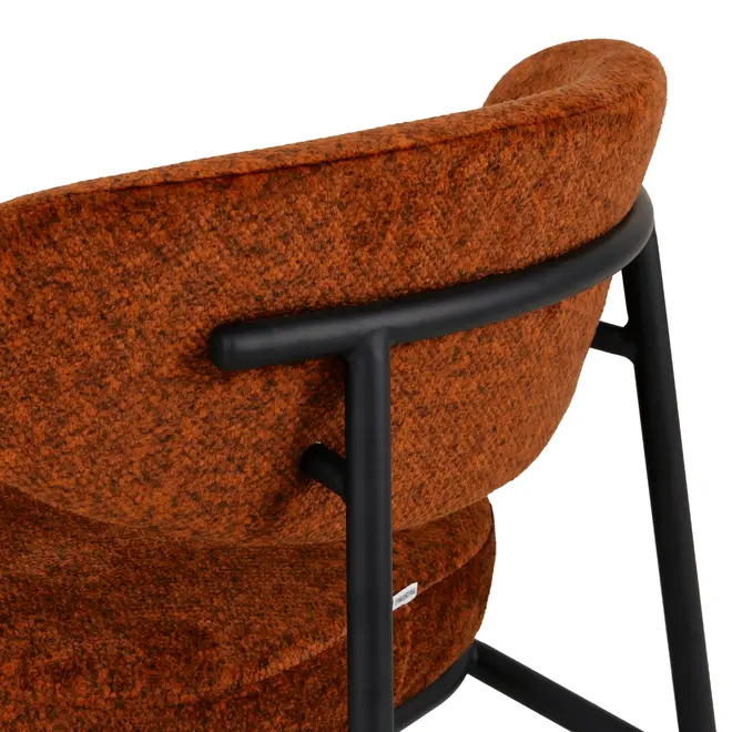 POLTRONA LOBBY - PRETO/TERRACOTA - Foto 7