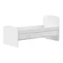 CAMA DE SOLTEIRO COM 2 GAVETAS 88 CM PATCHFLOWER - BRANCO - Foto 4