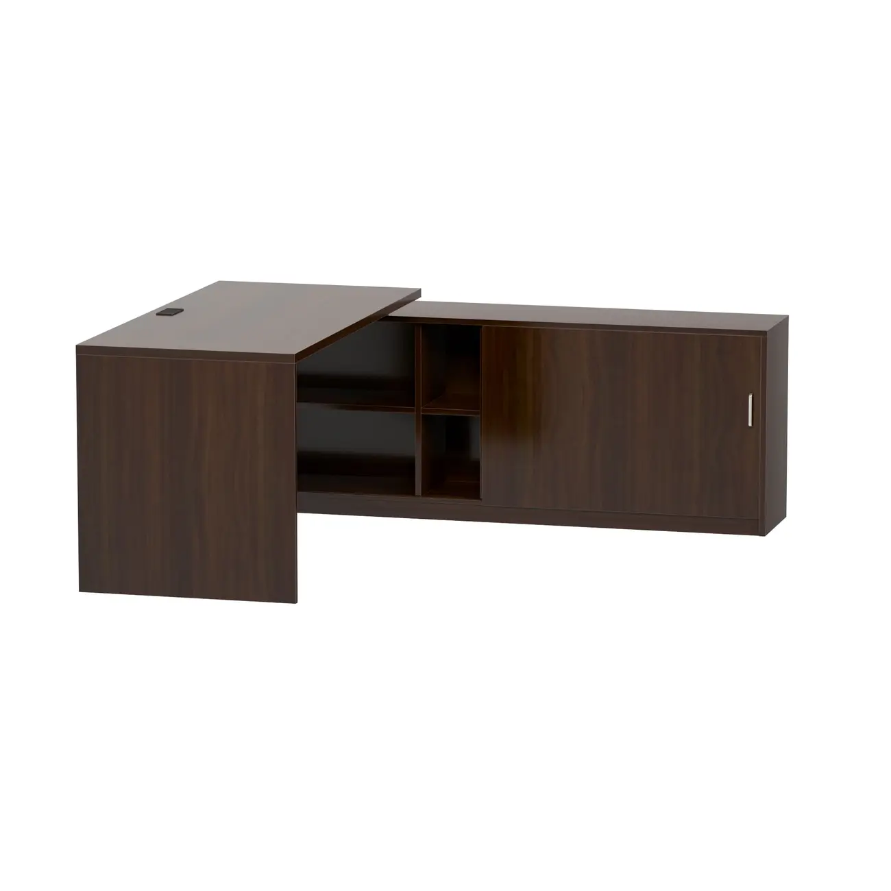 MESA COM BALCÃO 1 PORTA DE CORRER 1,80 M X 1,87 M BOSS - TABACO/TABACO - Foto 17