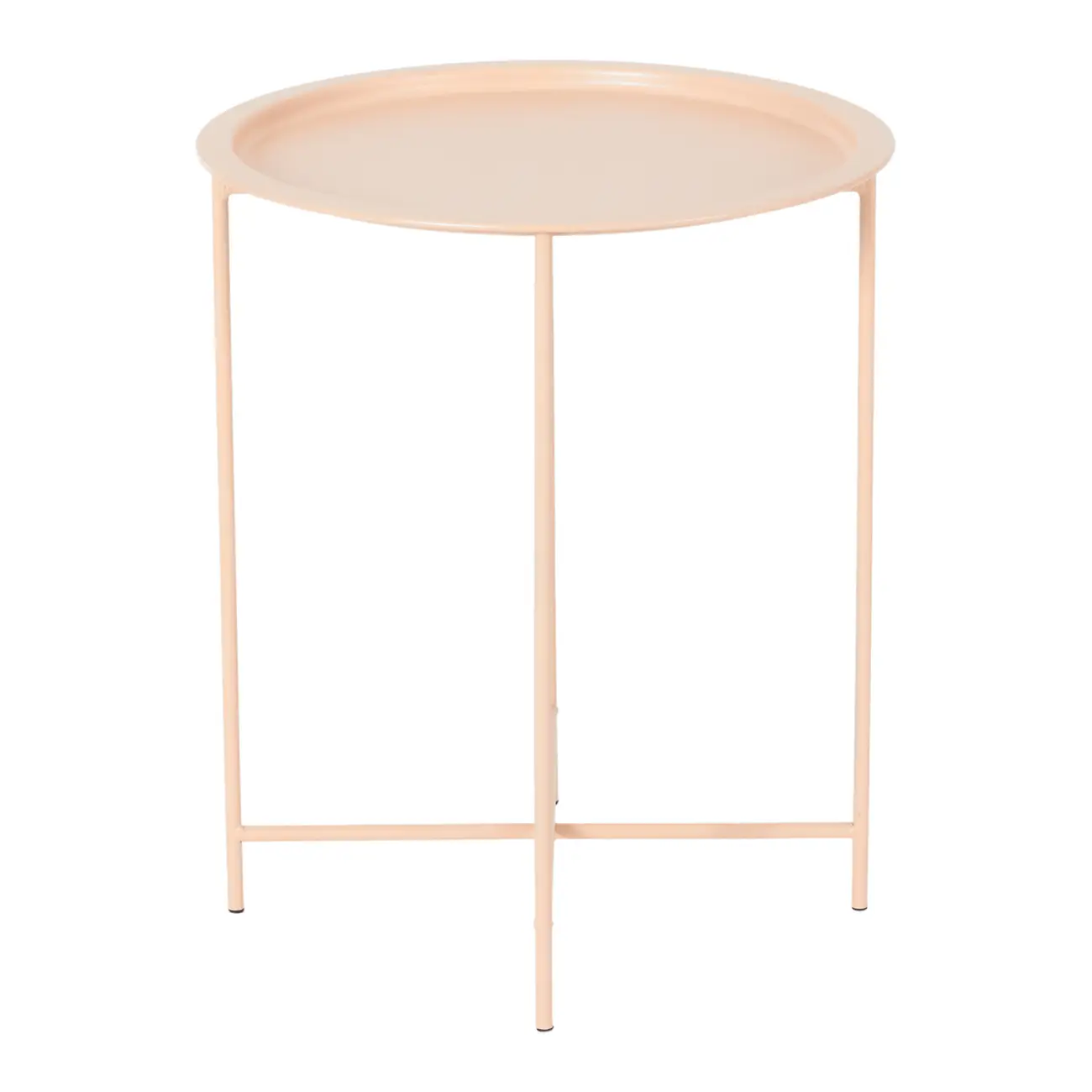 MESA LATERAL REDONDA 41 CM PLATTER - VIN ROSE - Foto 1