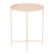 MESA LATERAL REDONDA 41 CM PLATTER - VIN ROSE - Foto 1