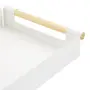 PORTA-PAPEL DE MESA FOLDING - BRANCO/PINUS NATURAL - Foto 5