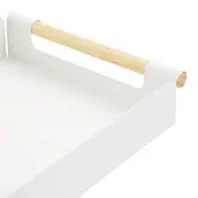 PORTA-PAPEL DE MESA FOLDING - BRANCO/PINUS NATURAL - Foto 5