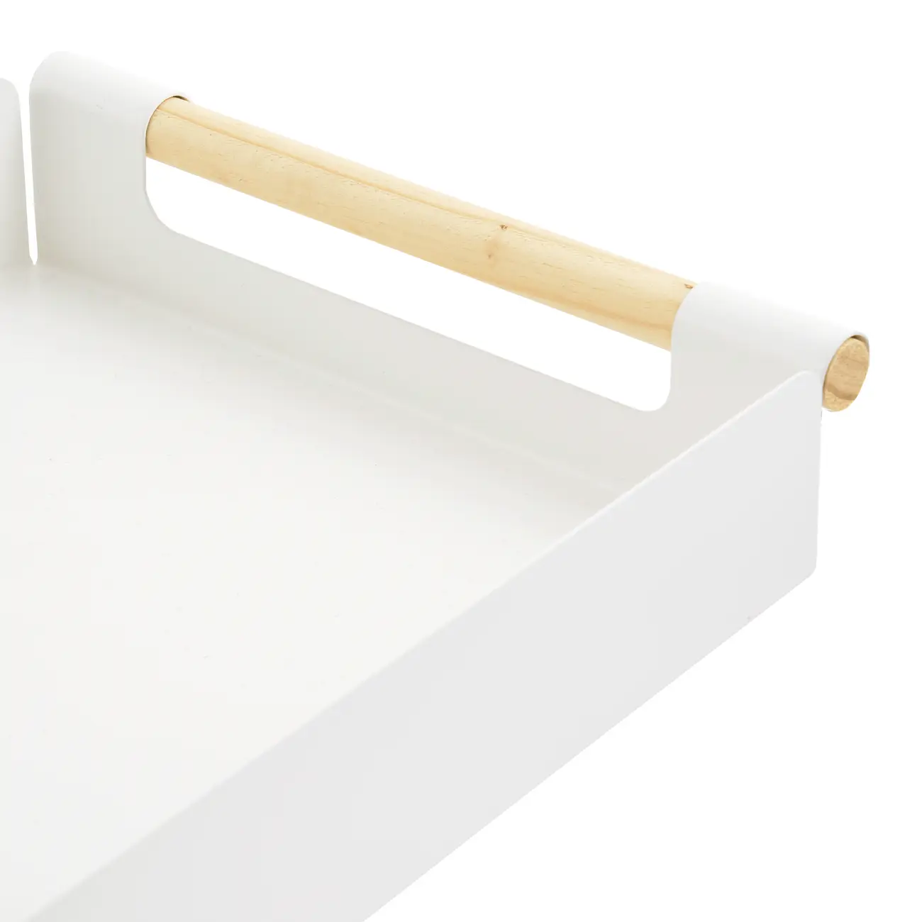 PORTA-PAPEL DE MESA FOLDING - BRANCO/PINUS NATURAL - Foto 5
