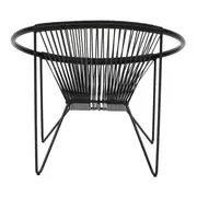 POLTRONA ESPAGUETE STRING - PRETO/PRETO - Foto 4