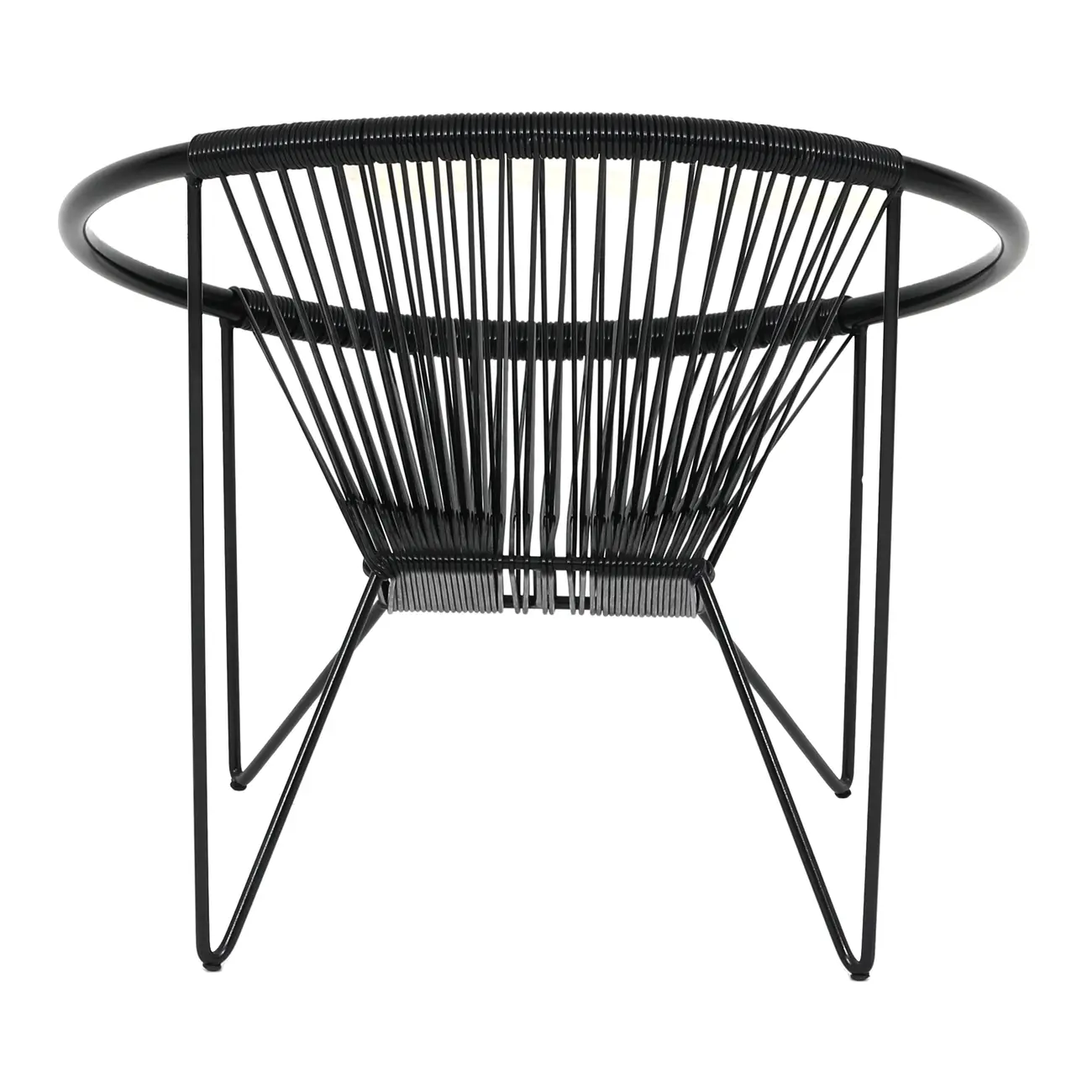 POLTRONA ESPAGUETE STRING - PRETO/PRETO - Foto 4