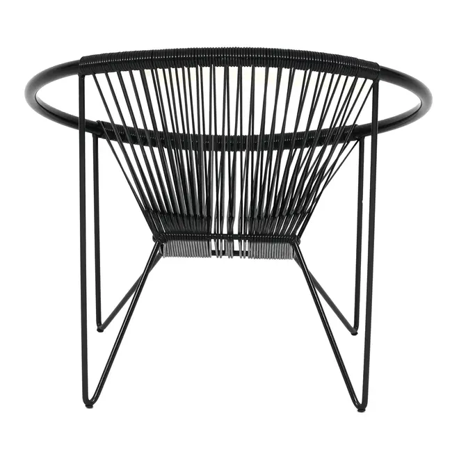 POLTRONA ESPAGUETE STRING - PRETO/PRETO - Foto 4