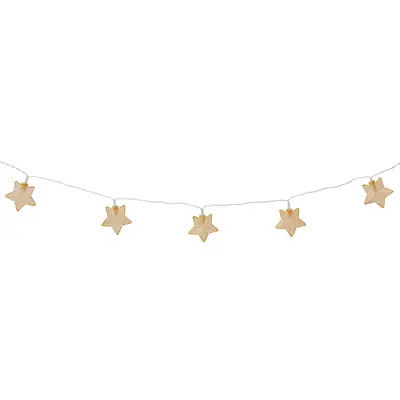 CORDÃO LED ESTRELA COM 10 LUZES VILAREJO NOEL